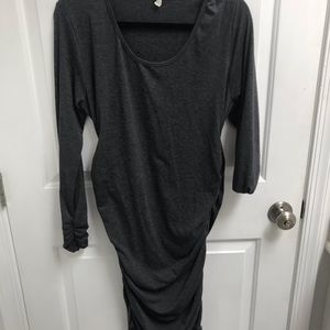 Grey maternity dress